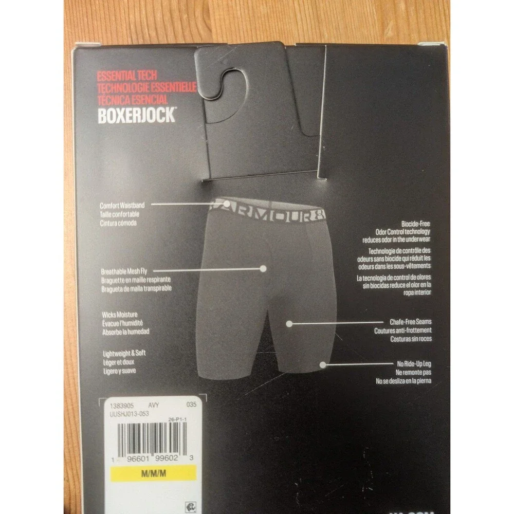 Under Armour Essential Tech Boxer Jock 3-Pack